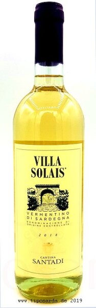 Villa Solais Vermentino di Sardegna DOC 2022 / 2023